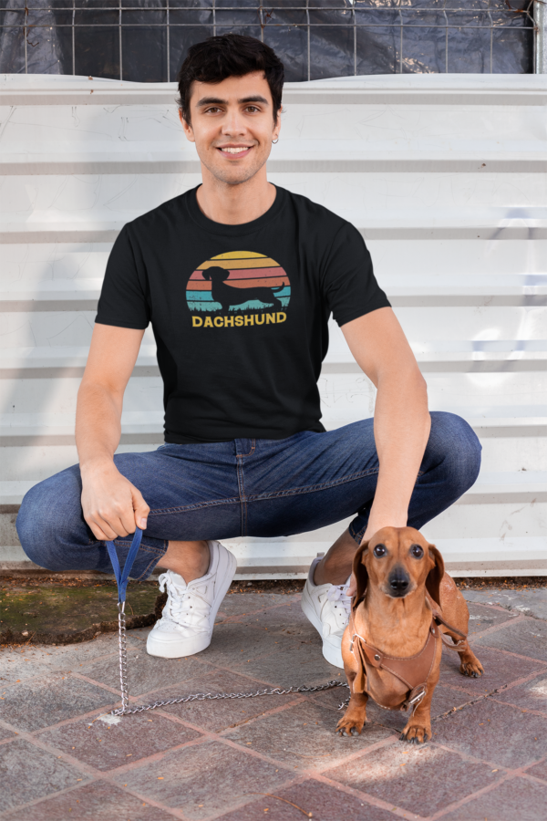 Remera Dachshund Negra